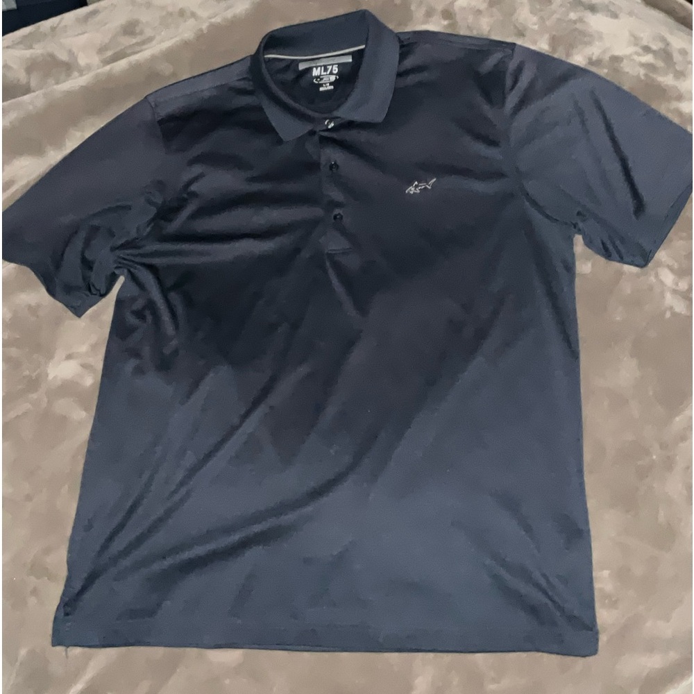 Play Dry Men's‎ Performance Polo Shirt - Navy Blue, Size L Shark